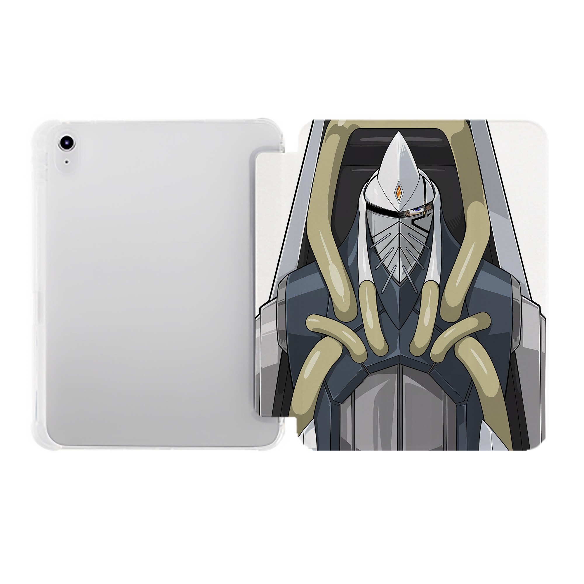 （画像用） 遊☆戯☆王 Yu-Gi-Oh! IPad ケース ペン収納付き 三つ折りスタンド PUレザー×シリコン 対応機種9.5/10.5/10.9インチ